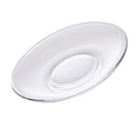 LABRIMP Dessous de Verre pour Service à Thé en Verre Transparent Rond, Coussin pour Tasse Fabrication Fine et Design Unique, pour Restaurants et Salons de Thé Réutilisable