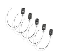 LABRIMP Douille en Bakélite E12 Noire Design à Vis et Corps Lisse, Lot de 5 Pièces, Support de Lampe Élégant Suspendre Industrielle