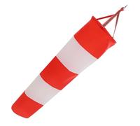 LABRIMP Drapeau de Direction du Vent Rouge en Tissu Oxford Réfléchissant | Bandes Fluorescentes, Usage Nocturne, sans Outils, pour Piquets de Jardin et Mâts