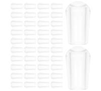 LABRIMP Embouts pour Crochet en Pvc 100pcs Protection D'extrémité Résistante aux Chocs Facile à Installer pour Cintres en Fil Métallique Usage Industriel