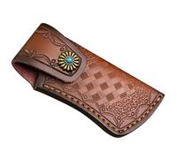 LABRIMP Étui Couteau Cuir de Vachette Protection Robuste et Portable pour Chef et Camping Gaine Pratique Anti-usure pour Cutter et