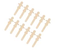 LABRIMP Figurines en bois 30 pièces formes humaines pour artisanat inachevé bricolage à la maison usage enfants avec surface polie