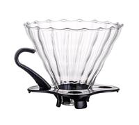LABRIMP Filtre à Café et Résistant la Chaleur Facile à Nettoyer Réutilisable en Plastique Noir Poignée Accessoire pour Préparer Café Maison