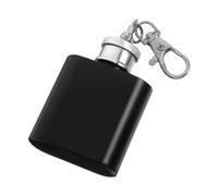 LABRIMP Flasque Acier Inoxydable Portable avec Porte Clé Mini Flacon Étanche pour Camping Voyage et Activités Extérieures