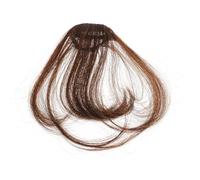 LABRIMP Frange à Clipser Marron en Fibre Haute Température, Extensions de Cheveux Mat et Coupables, Style Naturel et Facile à Poser