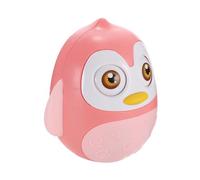 LABRIMP Garçon Fille Pingouin à Bascule Rose Léger et Portable pour Éveil Sensoriel Coordination Main-œil et Entraînement Équilibre Adapté Poussette Berceau Cadeau Garçon Fille Naissance