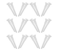 LABRIMP Goupille de Ballon Exercice 120 pièces Plastique Blanc Adaptateur Gonflable pour équipement de Fitness et Ballons de Yoga en Home Gyms
