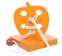 LABRIMP Jeu de Puzzle en Bois avec Corde Orange, Surface Lisse, Éducatif pour Garçons, Filles et Personnes Âgées, Développe la Dextérité et Stimule l'esprit