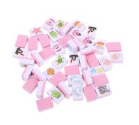 LABRIMP Jeu Mahjong Évasion Côtière Blocs Motifs Animaux Marins Portable Joueurs Cadeau Fête Noël Nouvel an