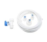 LABRIMP Kit de Conduite d'Eau pour Machine à Glaçons 5M Raccords Solide Adaptateur Pratique pour Réfrigérateur Installation Facile Accessoire Cuisine