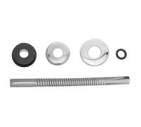 LABRIMP Kit de Remplacement pour Mécanisme de Chasse D'eau, Kit de Remplacement de Soupape de Chasse D'eau Double, Raccords de Tuyauterie pour Urinoirs, Acier Inoxydable, Argenté, 20cm,
