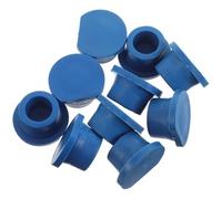 LABRIMP Lot de 10 Bouchons pour Lavabo en Pvc Bleu, Joint Étanche pour Bac à Shampoing, Prévient Débordements, pour Lavage des Cheveux en Position Allongée