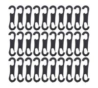 LABRIMP Lot de 100 Crochets Abs pour Housse de Siège Automobile Design Antidérapant, Fixation Facile, Adapté aux Pare-Soleil et Demi-Housses, Accessoires pour Intérieur de Voiture