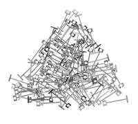 LABRIMP Lot de 100 Goupilles Métalliques pour Système de Nivellement de Carrelage, Garantissant la Planéité Entre Carreaux, Adaptées aux Sols et Murs Cuisine