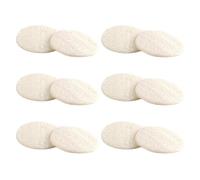 LABRIMP Lot de 12 Lingettes Démaquillantes Naturelles en Luffa Visage, Exfoliant Doux et Réutilisable, pour Routine de Soins et Voyage, Compact