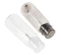 LABRIMP Lot de 2 Flacons Pompe pour Vernis à Ongles Vides en Plastique Transparent Verrouillage, Distribution Précise et Usage Polyvalent pour Maison ou Bureau