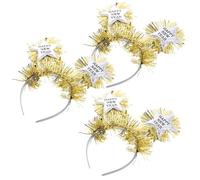 LABRIMP Lot de 3 Serrage-têtes Pentagramme Légers en Cortex pour Garçon et Filles, Accessoires Coiffure Photo pour Fête Performance et Cosplay