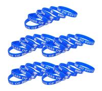 LABRIMP Lot de 30 Bracelets en Silicone Bleu pour Remise des Diplômes 2026, Taille, Accessoires de Fête et Présents Souvenirs pour Fin D’études, Bracelets Scolaires Confortables