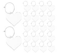 LABRIMP Lot de 30 marque-verres en forme d'étoile - Étiquettes réutilisables pour verres à vin - Breloques en acrylique pour décoration d'anniversaire, mariage, enterrement de vie de jeune