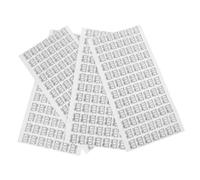 LABRIMP Lot De 4 Feuilles D'Autocollants Numérotés Sur La Languette De La Chaussure Colle Adhésive Pour Hommes Pointure Intérieure Vente Au Détail Pour Autocollants Étiquettes De