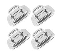 LABRIMP Lot de 4 Plaques de Base d'ancrage de Sécurité pour Ordinateur Portable, Verrou Antivol Câble Combiné, Fixation Stable pour Bureau et Lieux Publics, Solution Antivol Polyvalente