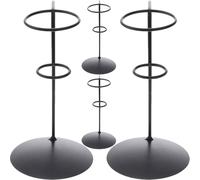 LABRIMP Lot de 4 Supports en Fer Noir pour Cornets de Glace Porte-Cornets de Glace Individuel pour Sushis Roulés et Frites Adapté pour Fêtes Restaurants et Marchés
