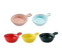 LABRIMP Lot de 5 Soucoupes à Apéritif en Céramique Multi-usages Surface Lisse, pour Sauces et Cacahuètes Lors D'une Réunion de Pendaison de Crémaillère Couleur Aléatoire