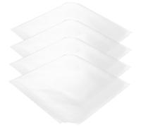 LABRIMP Lot de 50 Pochettes Extérieures en PP pour Disque Vinyle, Autocollantes et Étanches, Protection pour Rangement de Vinyles Blancs