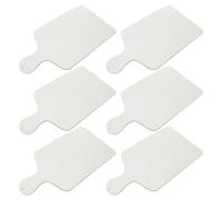 LABRIMP Lot de 6 Planches à Découper en Bois Beige avec Poignée, Surface Inachevée pour Diy, Format Rectangle Rustique, pour Projets Artisanaux et Repas Conviviaux