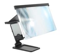 LABRIMP Loupe D'écran pour Téléphone Portable Pliable Anti-lumière Bleue, Amplificateur Vidéo HD Léger et Compact, Support de Téléphone Mobile, Écran Grossissant Noir Portable