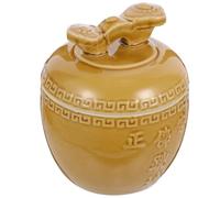 LABRIMP Marmite Casserole Vintage Style Chinois en Céramique Résistante la Chaleur pour Soupe et Porridge pour Restaurant et à Braiser