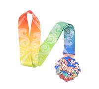 LABRIMP Médaille de Compétition en Alliage de Zinc et Polyester, Design Sportif Contemporain et Esthétique Chinoise, Résistante à l'usure, Souvenir pour Tournois d'entreprise et