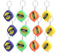 LABRIMP Mini Mètres Ruban Rétractables Porte-clés Portable Multifonction Lot de 20 en Plastique et Acier Couleur Aléatoire pour Architecture et Construction