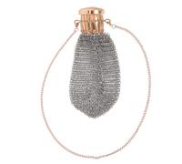 LABRIMP Mini Sac Filet Métallique avec Couvercle à Visser Pochette Portefeuille Vintage pour Bijoux Et Monnaie Boîte à Trésors Compacte pour Femme
