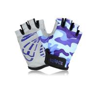 LABRIMP Moufles de Cyclisme Protection Confortable pour Garçon et Filles Demi-Doigts en Nylon Élastique Antidérapant Garçon Fille Adaptés aux Sports et Escalade pour Vélo