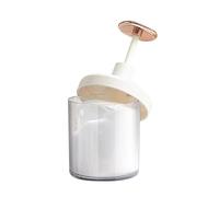 LABRIMP Mousseur Manuel pour Visage et Shampoing 1 Pièce Gris Blanc Doré Tasse à Mousse Plastique Réutilisable Fabricant de Mousse pour Gel et Savonnette Accessoire Simple et Portable