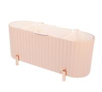 LABRIMP Organisateur De Maquillage avec Couvercle Boîte De Rangement Cosmétique Pratique pour Bureau Conserve Vos Produits De Beauté Toute Sécurité Et Ordre