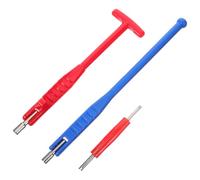 LABRIMP Outil de Démontage Noyau Valve Pneu pour Voiture Moto Vélo Clé Extraction Tige Valve Tubeless Set Réparation Entretien Roues Polyvalent