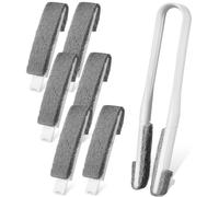 LABRIMP Outil de Nettoyage de Stores Brosse Détachable Double Face en Pp et Tampon Abrasif, Dépoussiéreur pour Lames de Stores et Ventilateurs de Plafond Facile à Ranger
