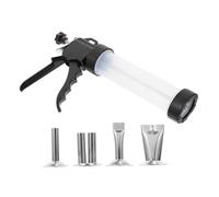 LABRIMP Outil Manuel de Remplissage de Saucisses Acier Robuste Remplisseur pour Boyaux de Poulet et Agneau Accessoire Indispensable pour Transformation de Viande