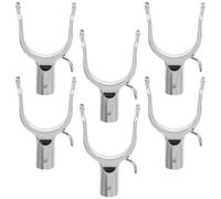LABRIMP Outils de Soutien des Branches 6pcs en Alliage d'aluminium argenté, Fourche pour Branches d'arbres fruitiers, Usage en vignobles et Jardins décoratifs, Support pour Plantes et