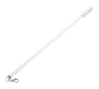 LABRIMP Ouvre-rideau tringle à rideaux longue Alliage d'Aluminium blanc, barre de tirage 50 CM facile à saisir pour stores et rideaux, style contemporain