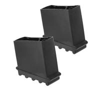 LABRIMP Patins D'échelle en Caoutchouc Noir 2pcs Antidérapants pour Protéger Sols en Bois et Éviter L'usure des Pieds D'échelle Polyvalents