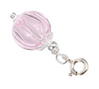 LABRIMP Pendentif Flacon de Parfum en Verre Rose 10ml pour Clés | Verre Transparent, Design Minimaliste Élégant, Accessoire Portable Anneau, pour Voyage et Parfum