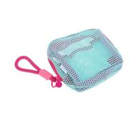 LABRIMP Petite Pochette Carrée pour Rangement de Câbles et Accessoires en Tissu Maille Compacte et Pratique avec Fermeture Éclair et Style Moderne pour Voyage ou Maison