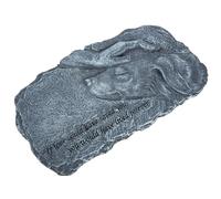 LABRIMP Pierre Commémorative pour Chien en Résine, Monument Décoratif | Jardin et Intérieur, Hommage Souvenir pour Animal, Peut Afficher une Photo