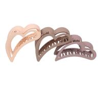 LABRIMP Pinces à Cheveux Clip de Maintien Lot de 3 en Plastique de Cœur Accessoires Décoratifs pour Cheveux pour Femmes, pour Cérémonies et Anniversaires