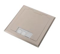 LABRIMP Plaque de recouvrement de prise de sol en acier inoxydable, modèle encastré carré dissimulé, réduit les risques de trébuchement, pour modules de prise à charge rapide