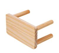 LABRIMP Plateforme pour Hamster en Bois Naturel Support Sécurisé, Plateforme Multifonction pour Divertissement et Repos la Cage