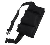 LABRIMP Pochette de Rangement pour Flacon de Massage en Tissu Oxford Noir, Paquet Banane Mains Dégagées Stockage Polyvalent pour Huiles Essentielles et Lotions, pour Thérapeutes